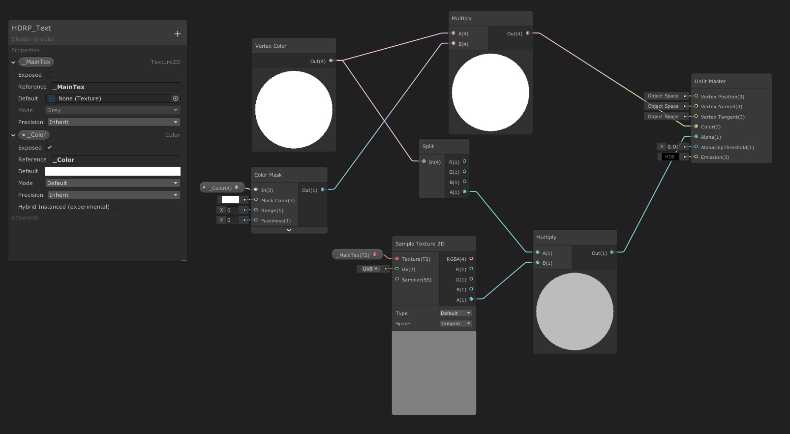 HDRP_Text ShaderGraph.png