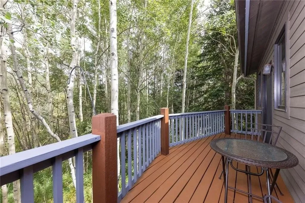 Deck among the aspens