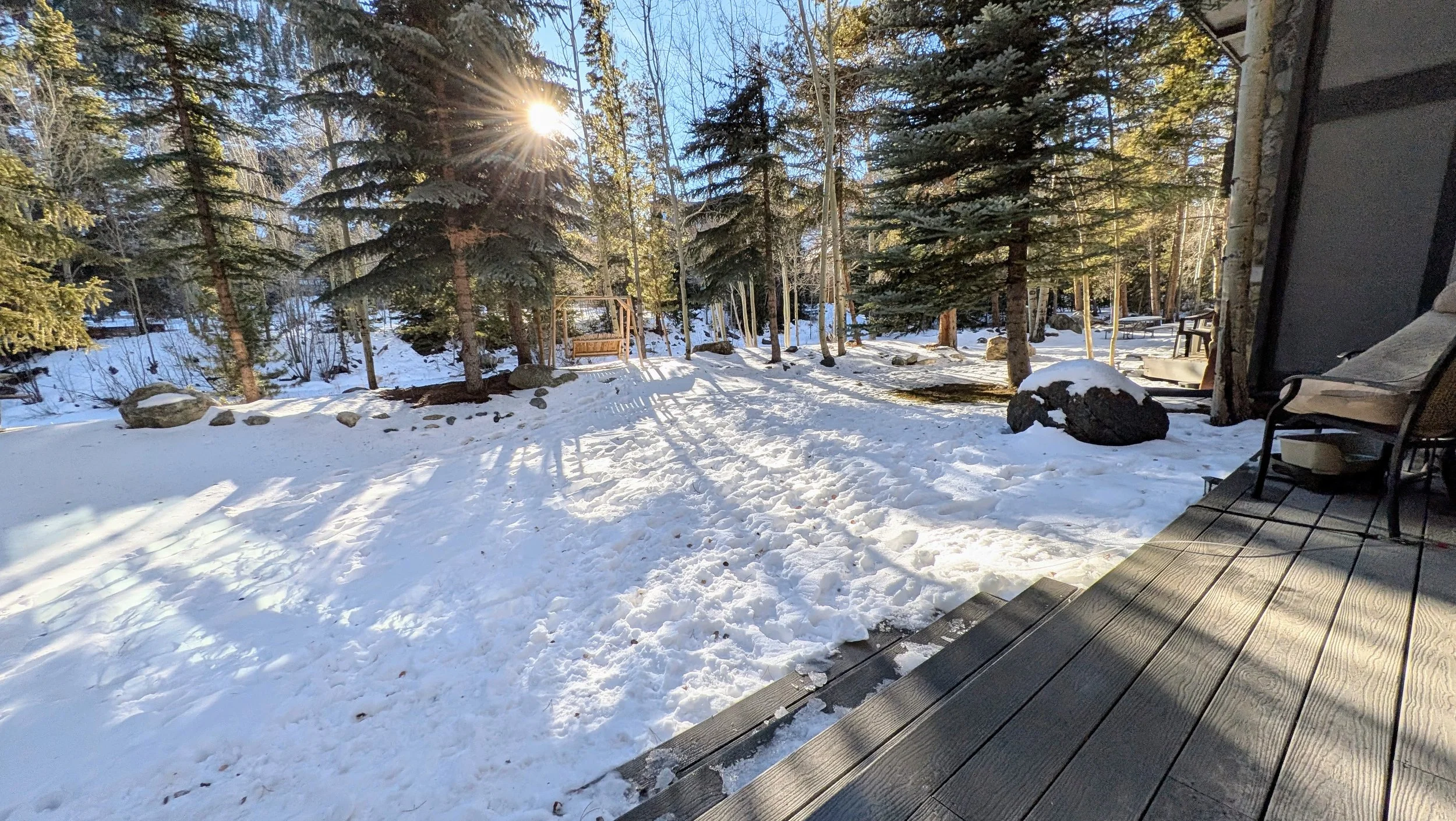 View from first floor back deck