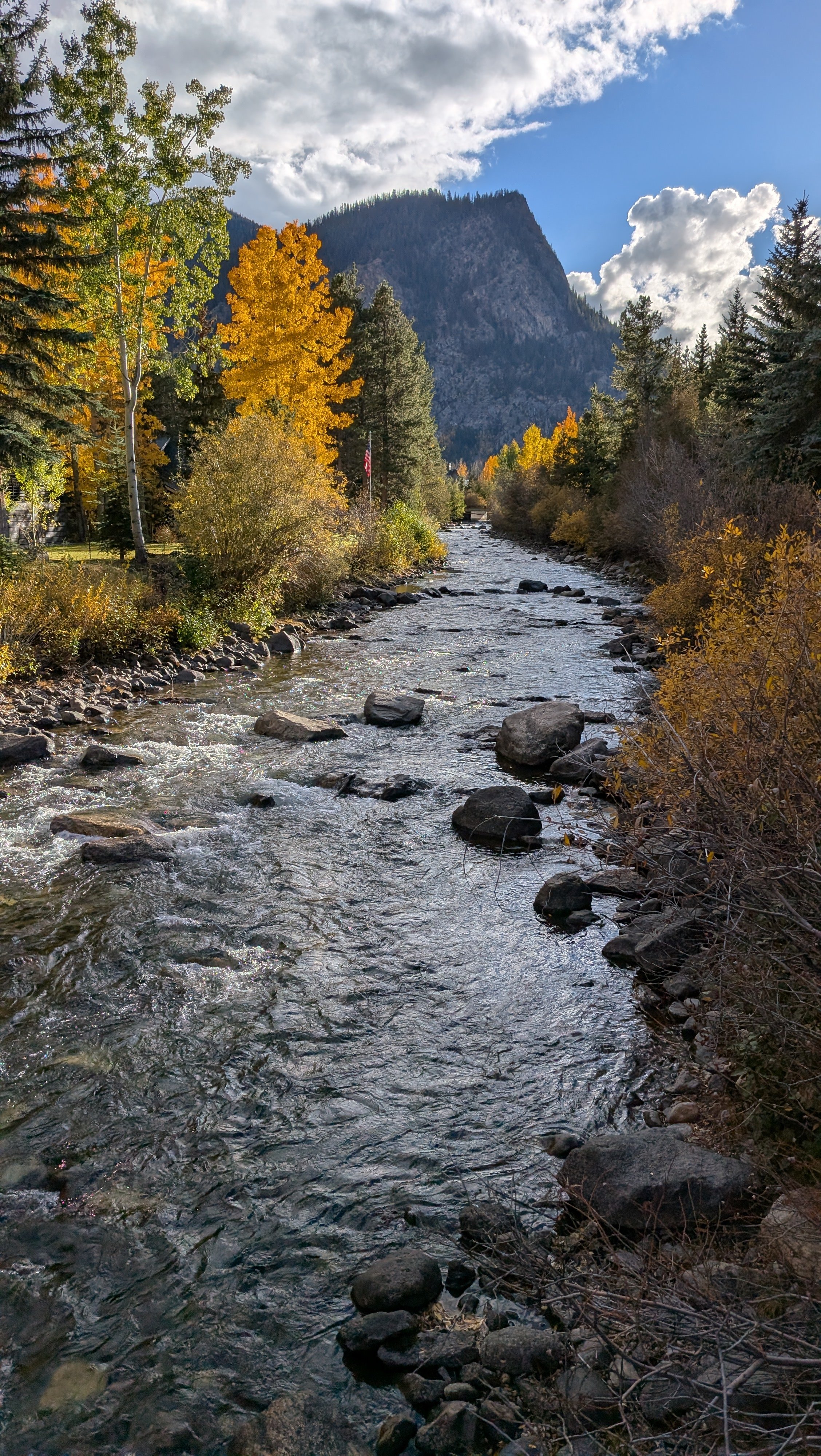 Ten-Mile Creek and Mount Royal in the background