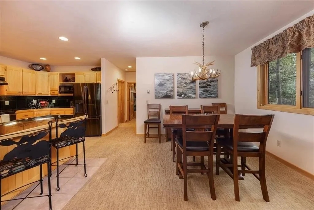 Kitchen and dining area