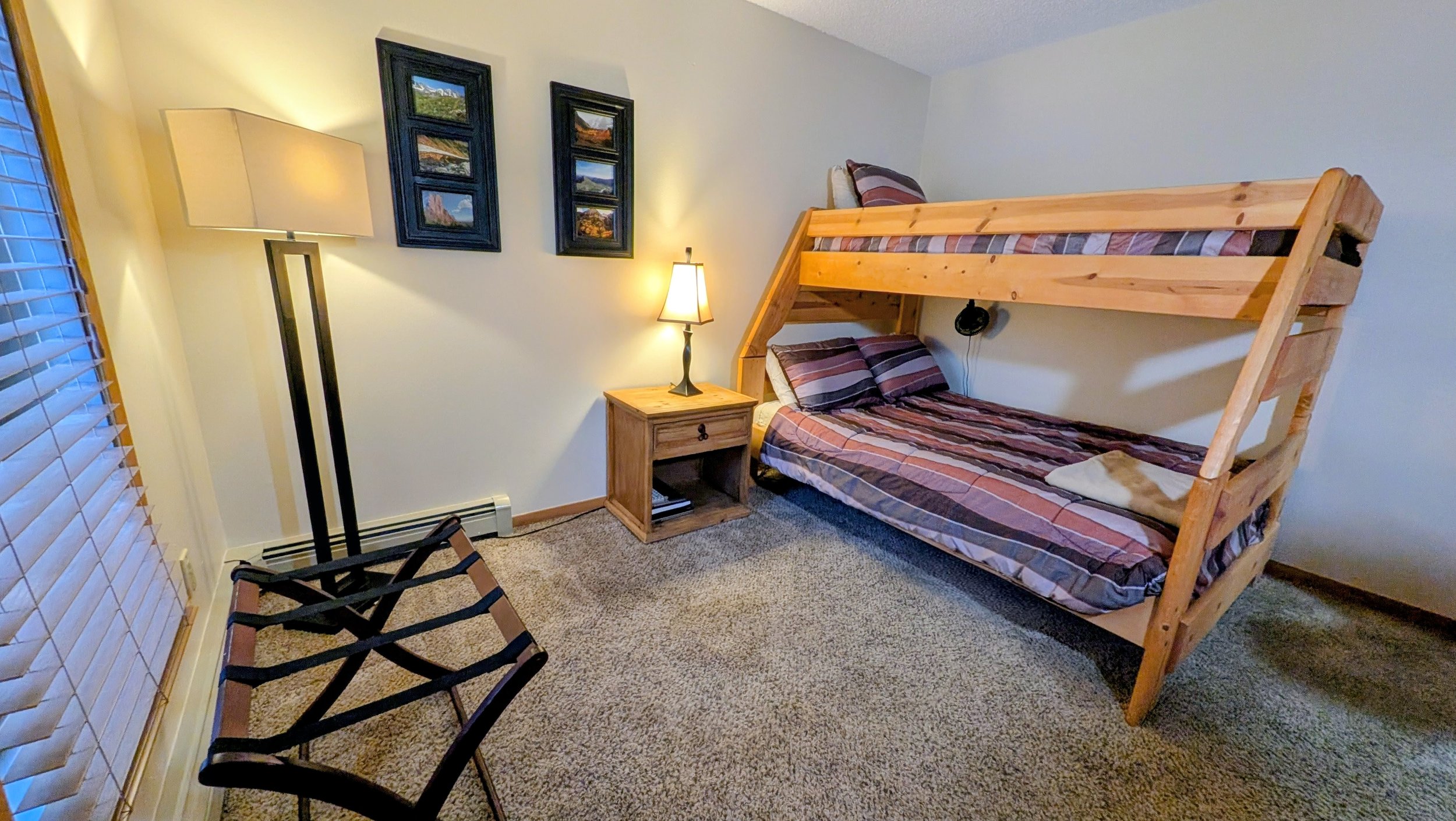 Bedroom #3 with bunk (full & twin)