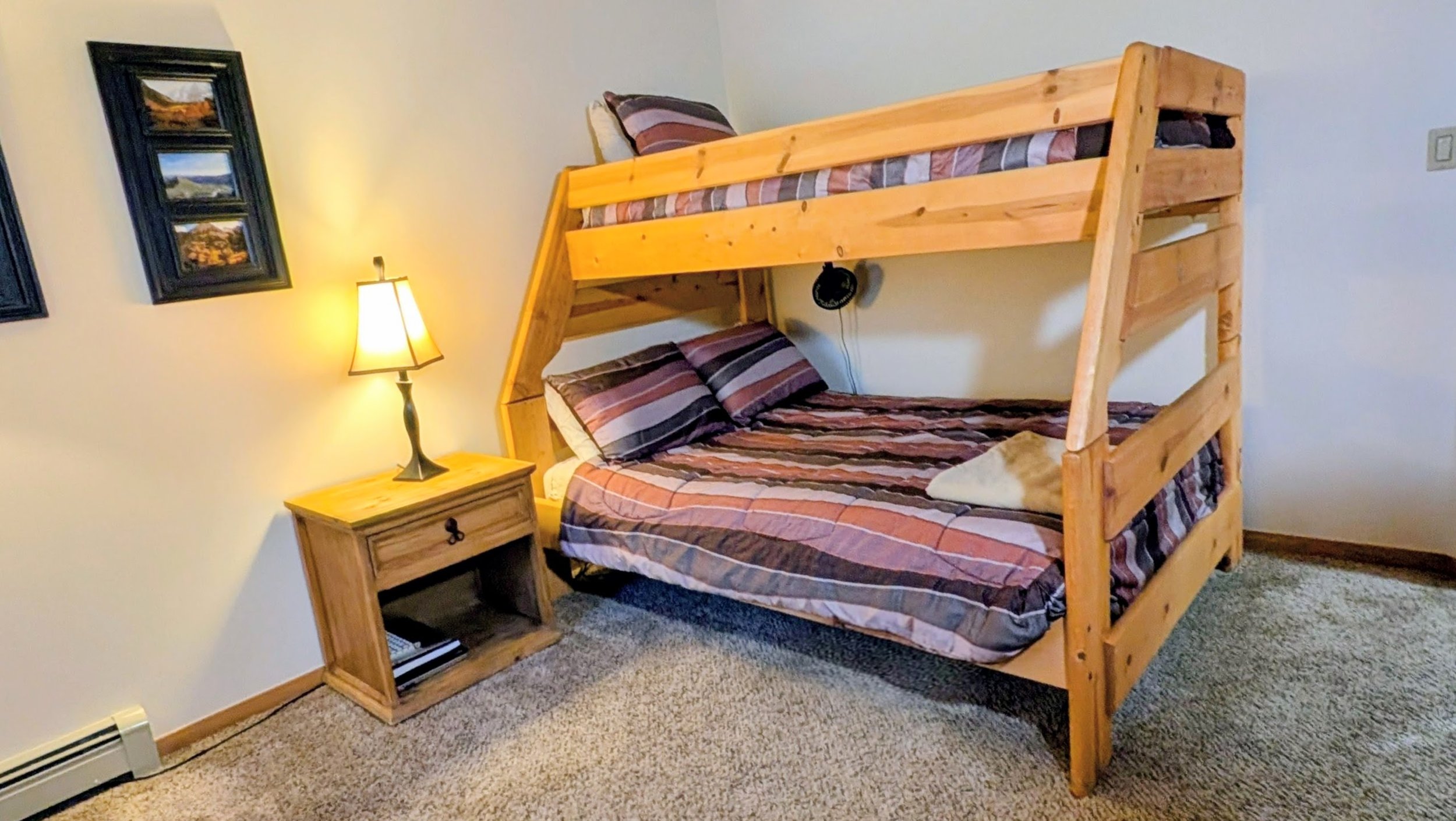 Bedroom #3 with bunk (full & twin)