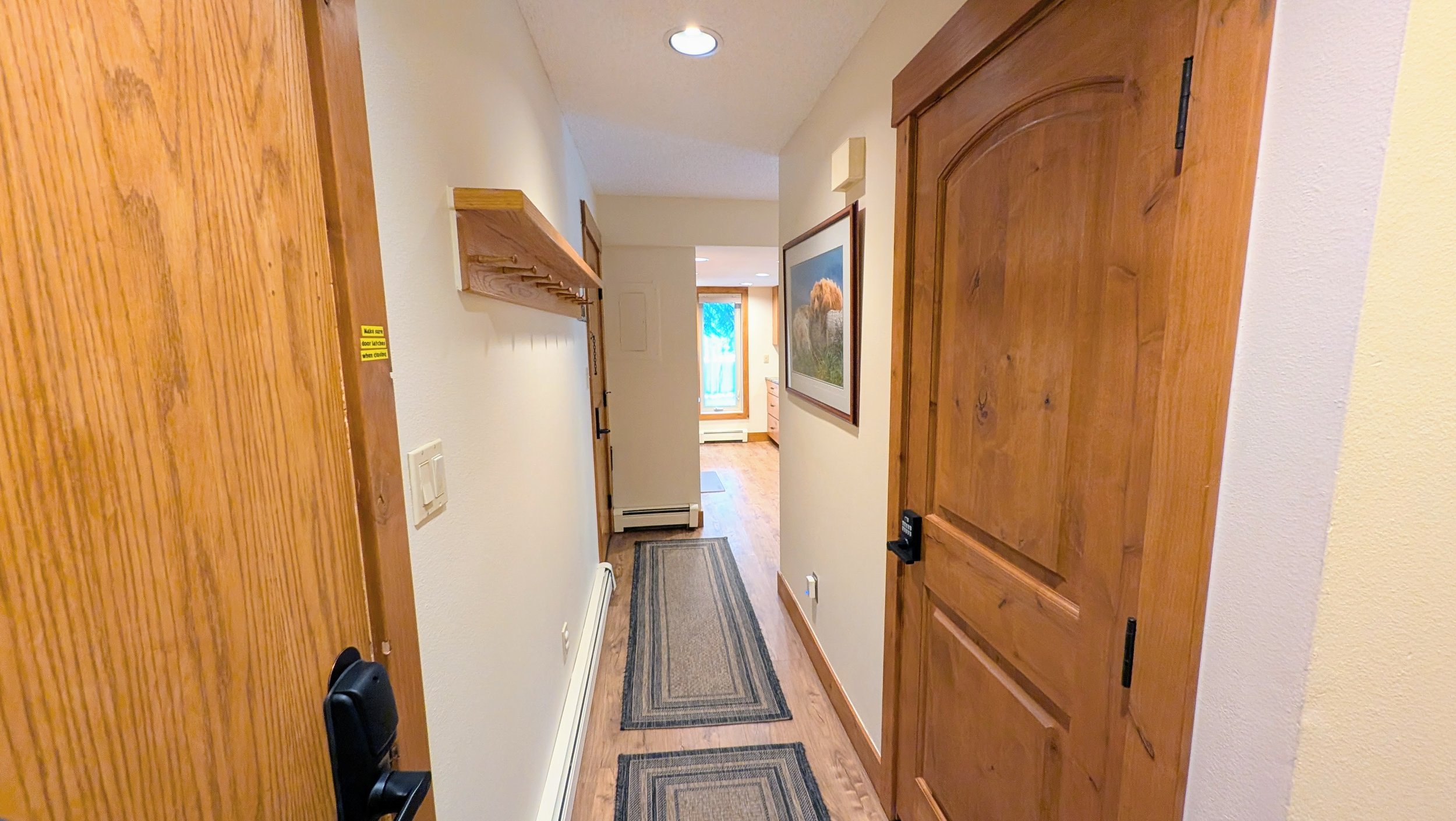 Hall from entry to kitchen