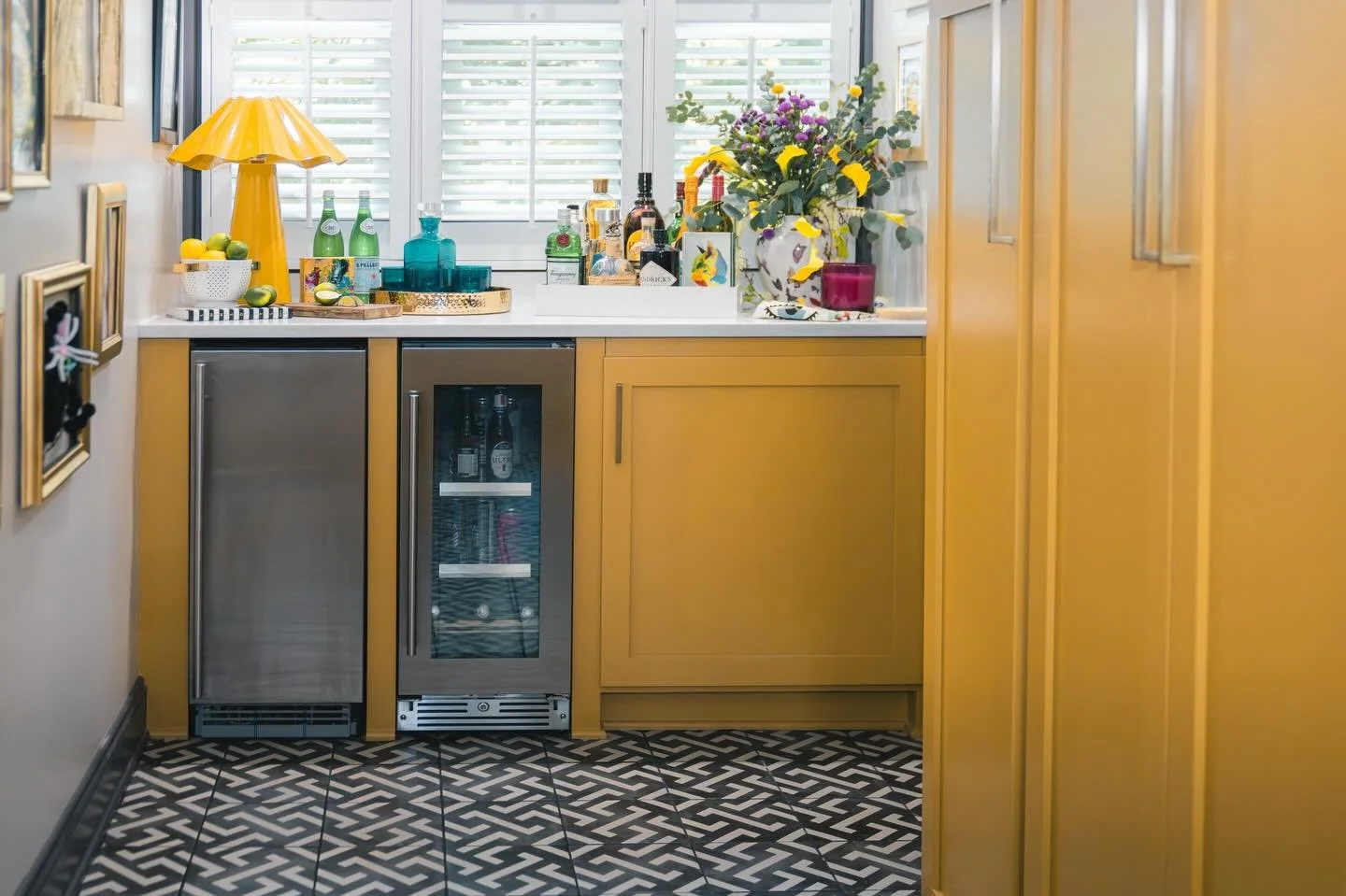SWIPE FOR BEFORE 👉👉 &hellip; We turned what was a hallway and storage into the Merigold Mudroom and Bar! 

🔨 by @essentialhomesinc 
📸 by @salmon.photo.video