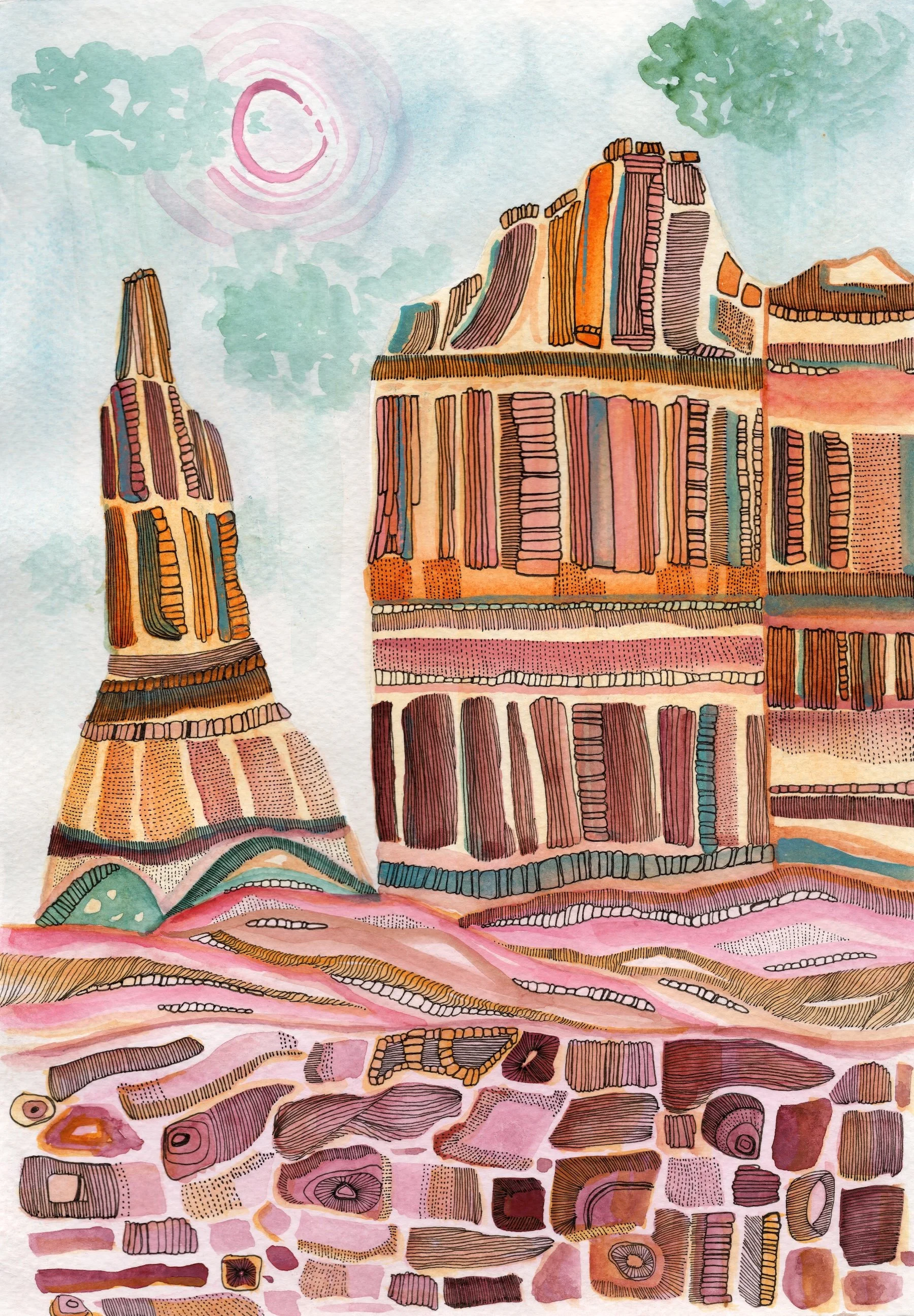Desert Tower Giclée Print