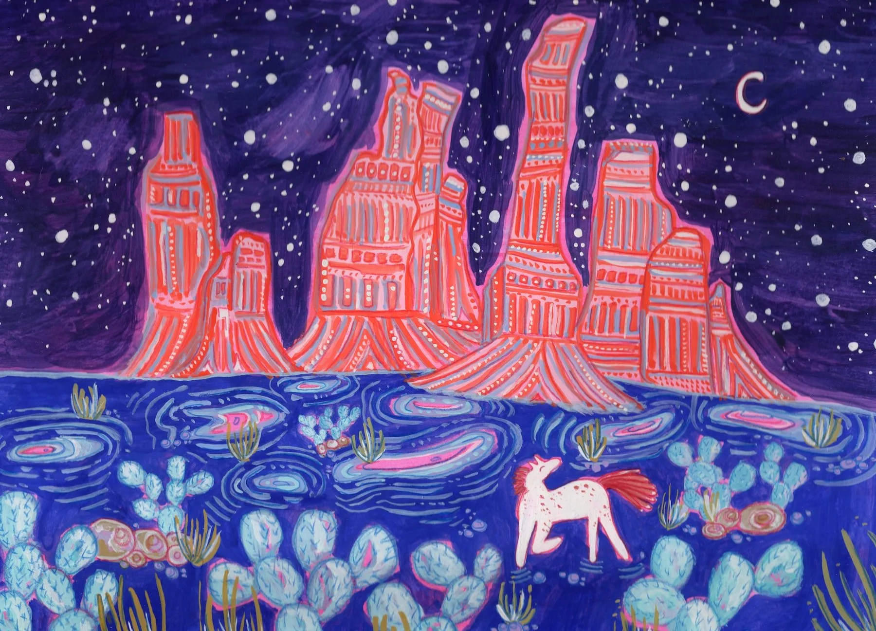 Look at the Moon Giclée Print