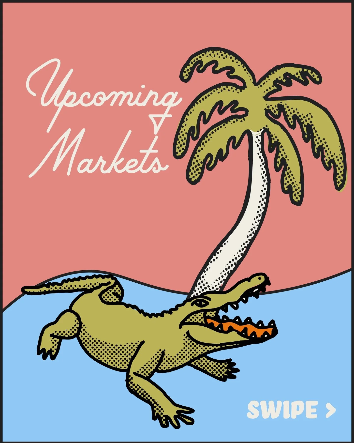 Will you be at any of these? 🐊
And tag using in any event you&rsquo;d like for us to be a vendor at 🤙🏽 
#sungroove #florida #jacksonville #market #popup