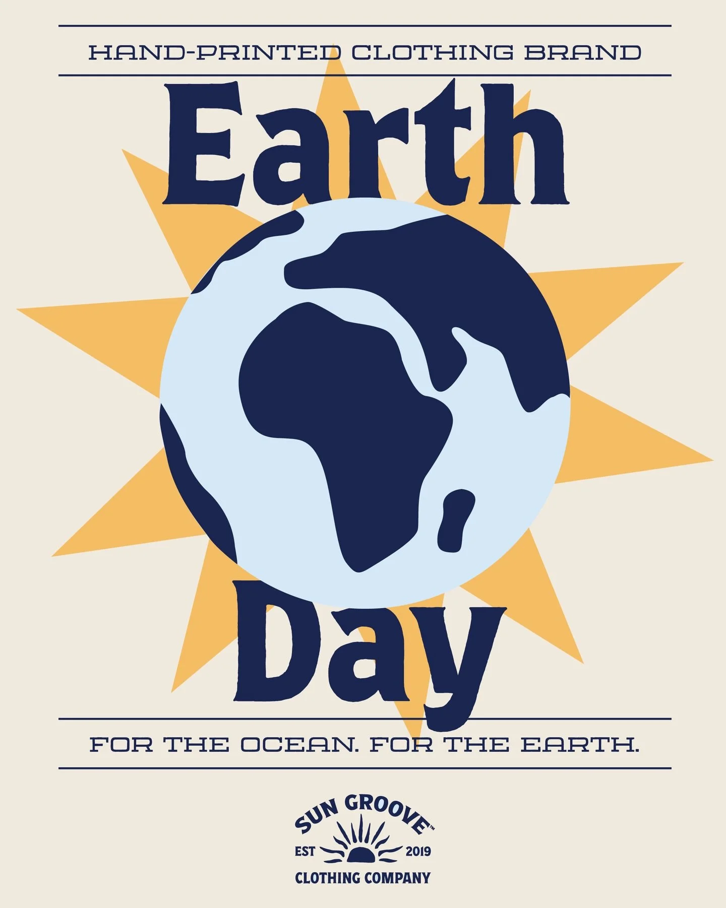 We celebrate Earth Day, every day 🌎

At Sun Groove, everything is made with intention. From hand-printing each item&hellip; to staying rooted in real, human-made art. We don&rsquo;t use AI-generated designs, and we never will. Creativity should come