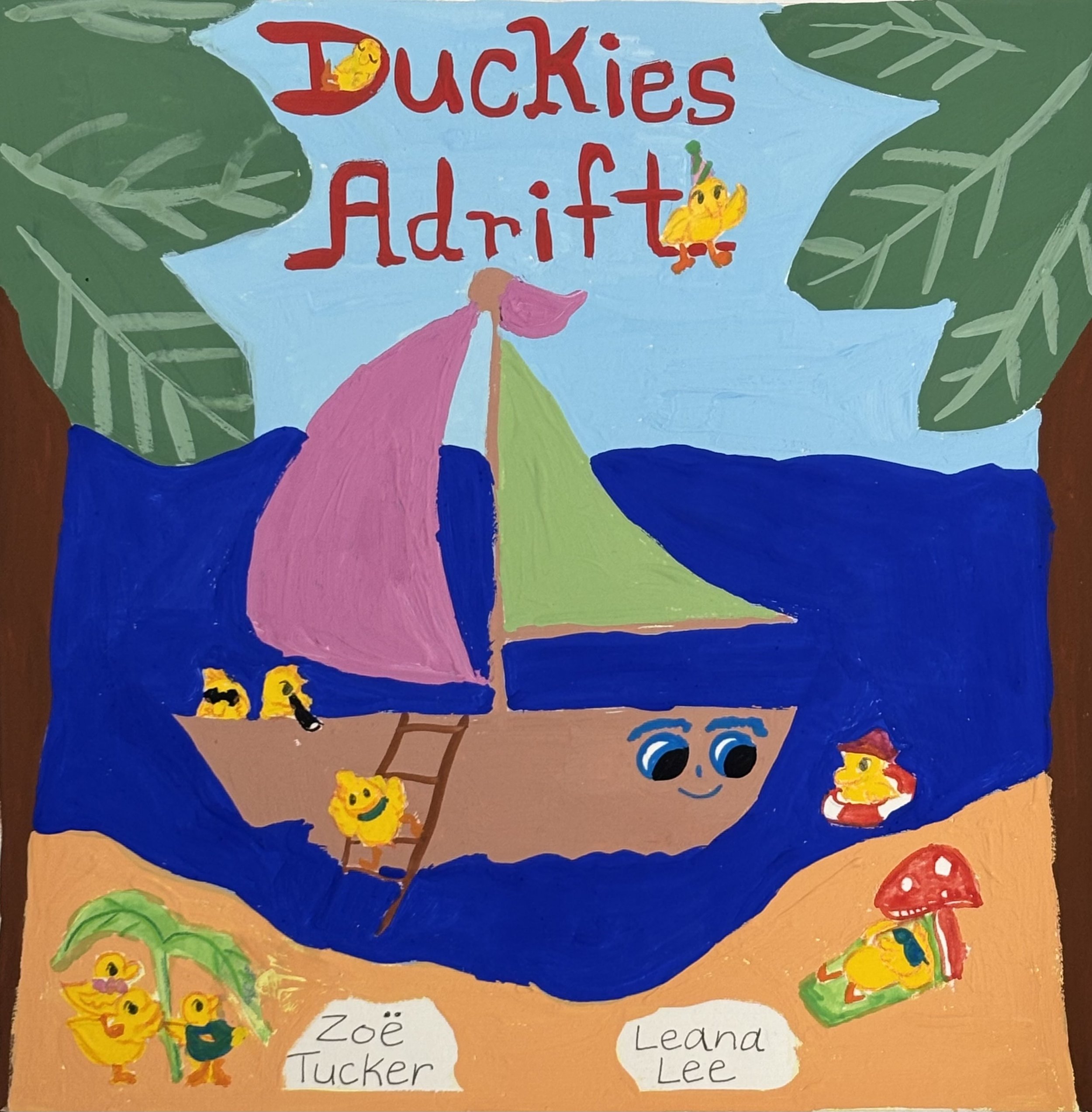 Duckies Adrift Mock Book Cover