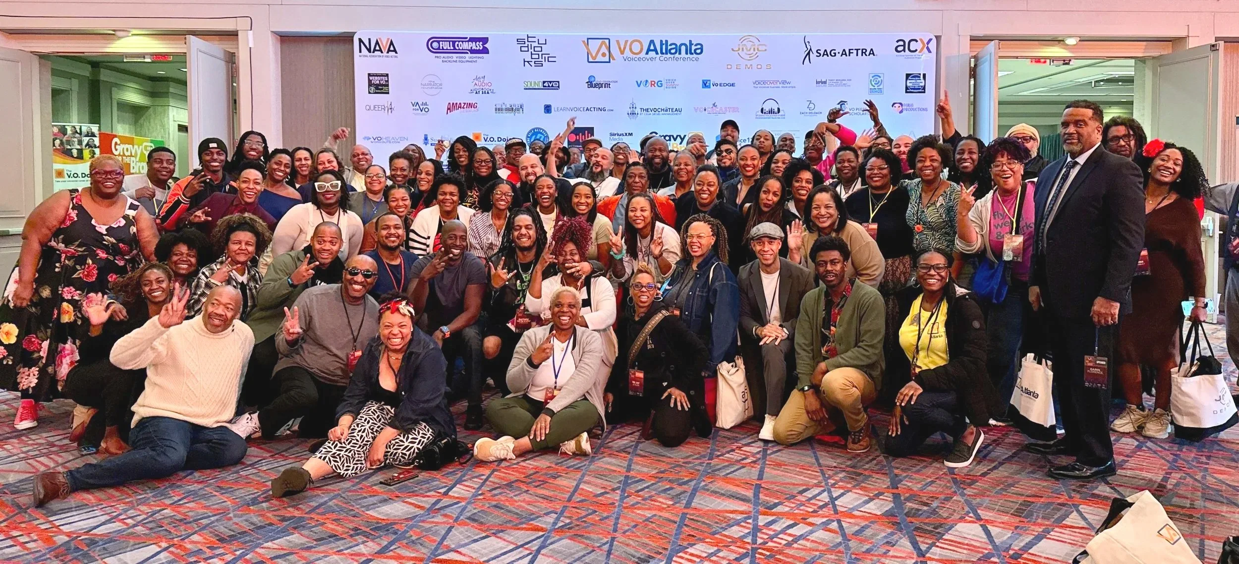 Photo of the black voiceover talent who attended the VO Atlanta voiceover conference