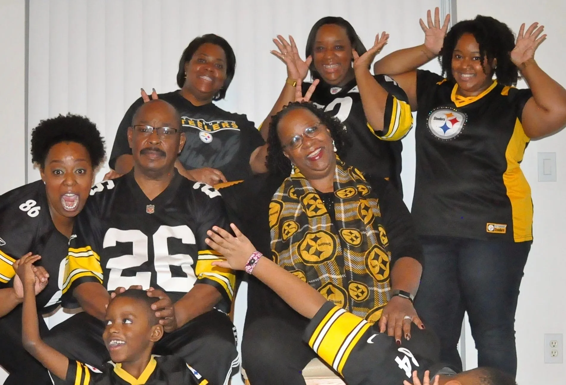 LMS with Smith Family in Steelers gear