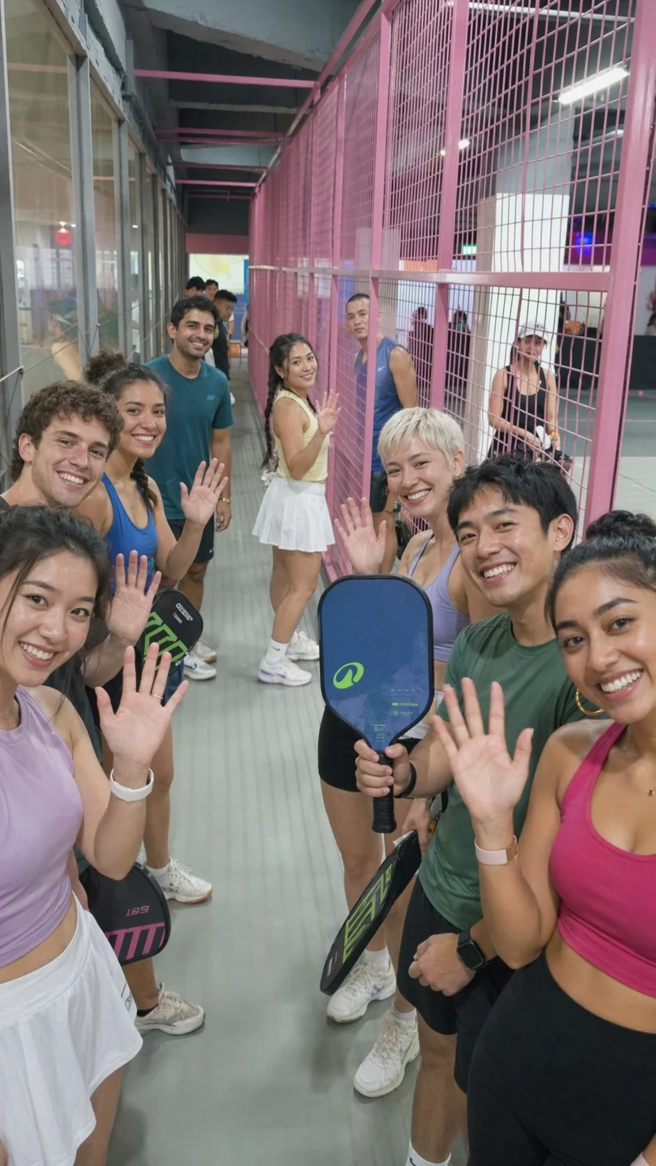 Singles meeting through pickleball at Match and Mingle Singapore