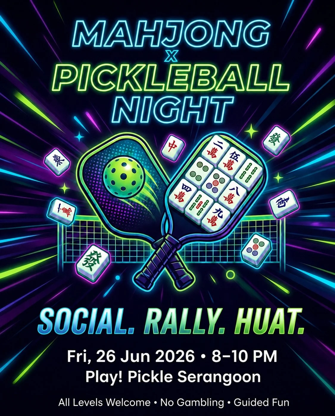 Mahjong x Pickleball Night