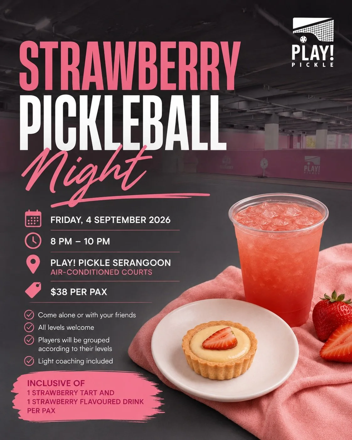 Strawberry Pickleball Night