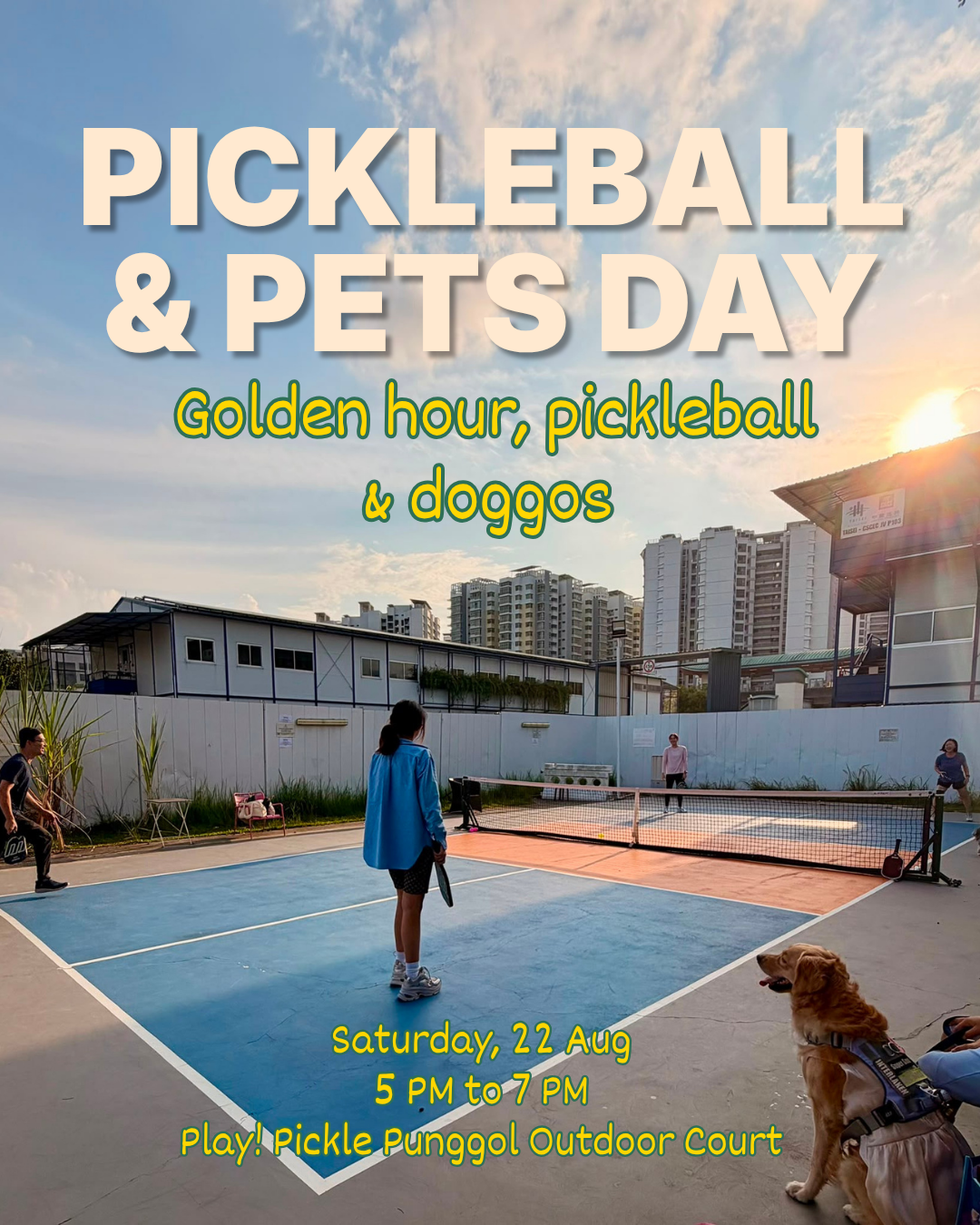 Pickleball and pets day