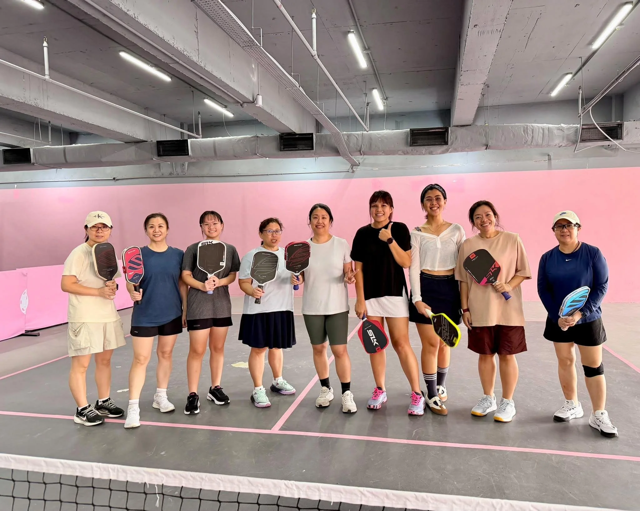 Women playing pickleball at DUPR Debut