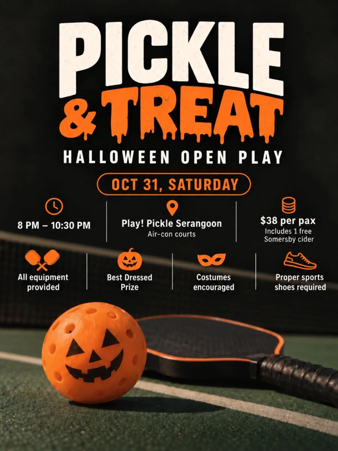 Pickle & Treat Halloween Open Play at Play! Pickle Serangoon