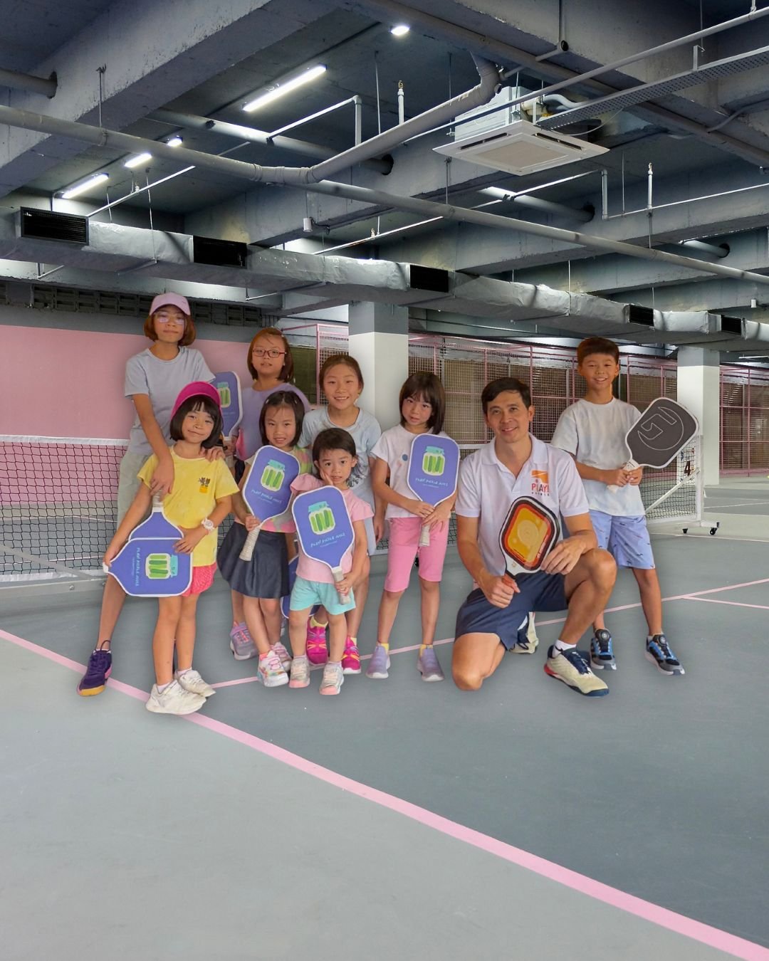 Kids pickleball holiday camps in Singapore