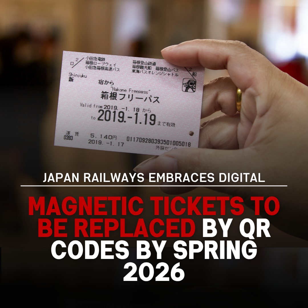 Japan Railways Embraces Digital: Magnetic Tickets to Be Replaced by QR Codes by Spring 2026