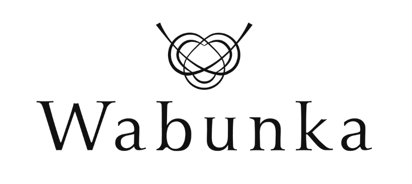 Logo with a stylized heart shape and the word 'Wabunka' beneath it.