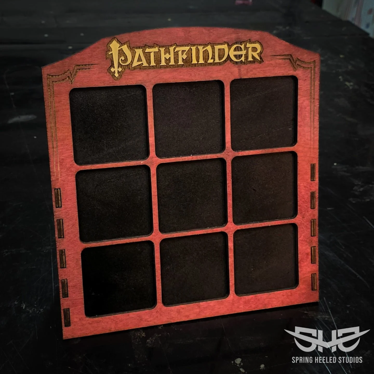 Just got out the latest pin display board for @savagesparrow666 to show off their officially licensed pathfinder pins at their booth!

May they sell like hotcakes, friend!