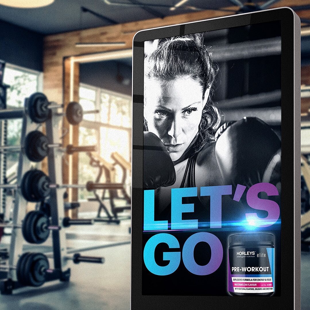 Give your workout a real kickstart with Horleys’ new PreWorkout. The latest addition to their Elite range.
We were tasked with creating the packaging, right through to the creative for a digital media campaign. Thanks to our animation partners