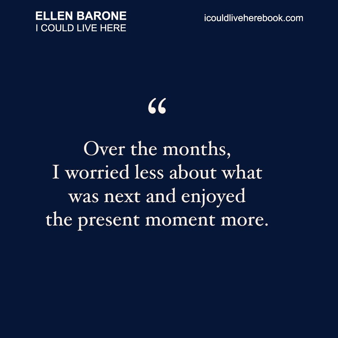 Sometimes, it's the simplest pleasures that reignite our love for living. 

#icouldliveherebook @ellenbarone #modernnomad #memoir #slowtravel #simplepleasures