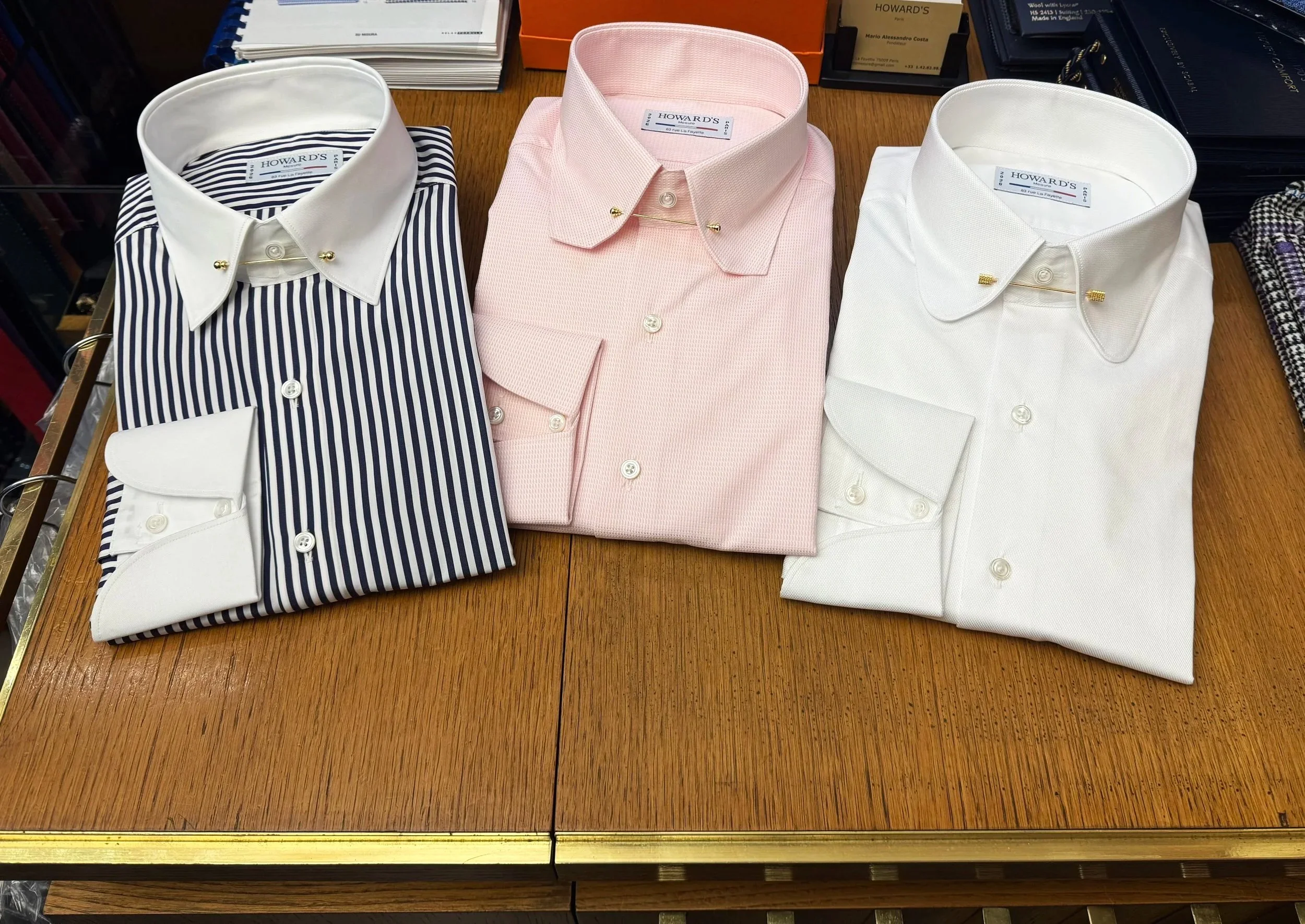 CHEMISES PIN COLLAR DIFFERENTS MODELES