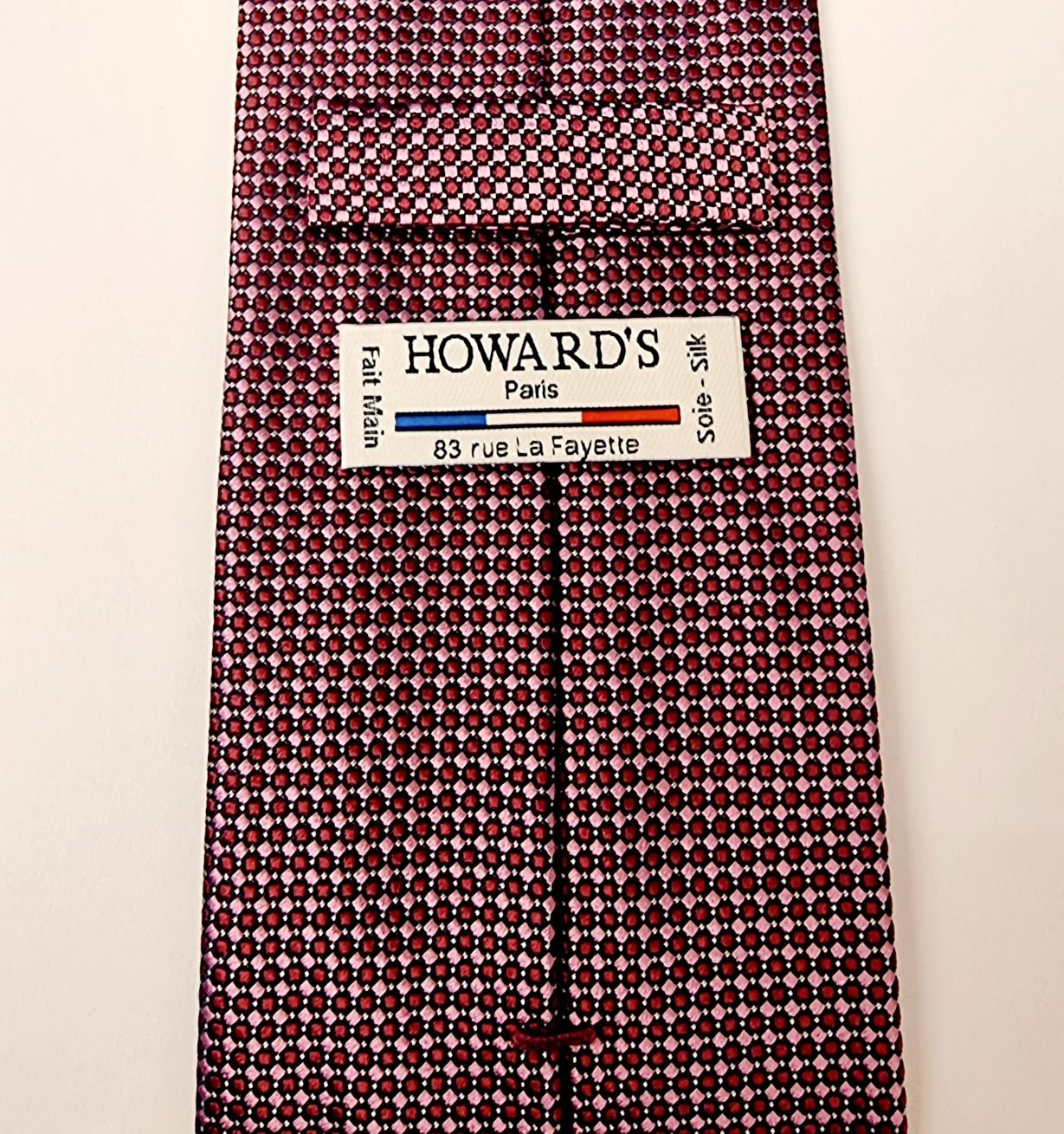 Seidenkrawatte Neu Blumenmotif Marquis de France Made IN France