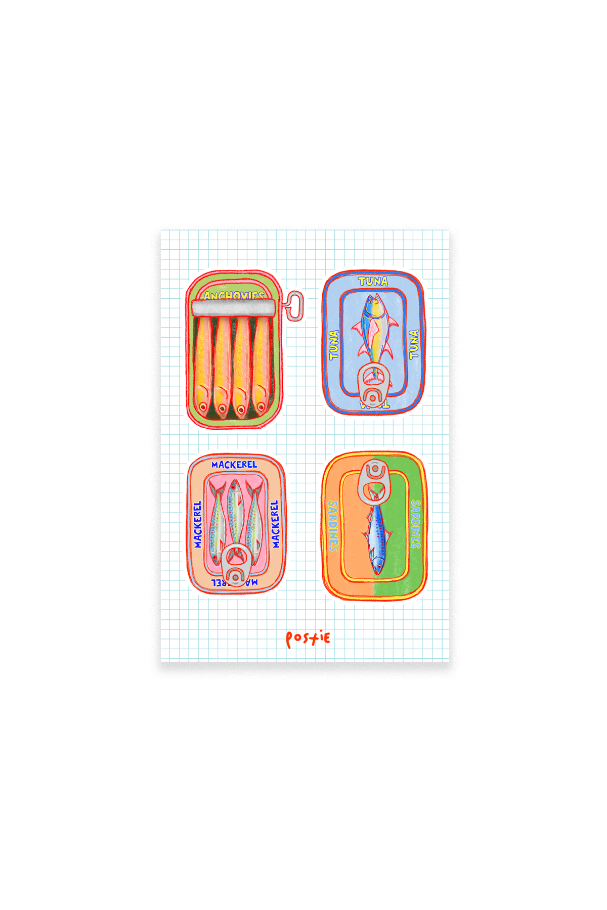 Tinned Fish Sticker Sheet