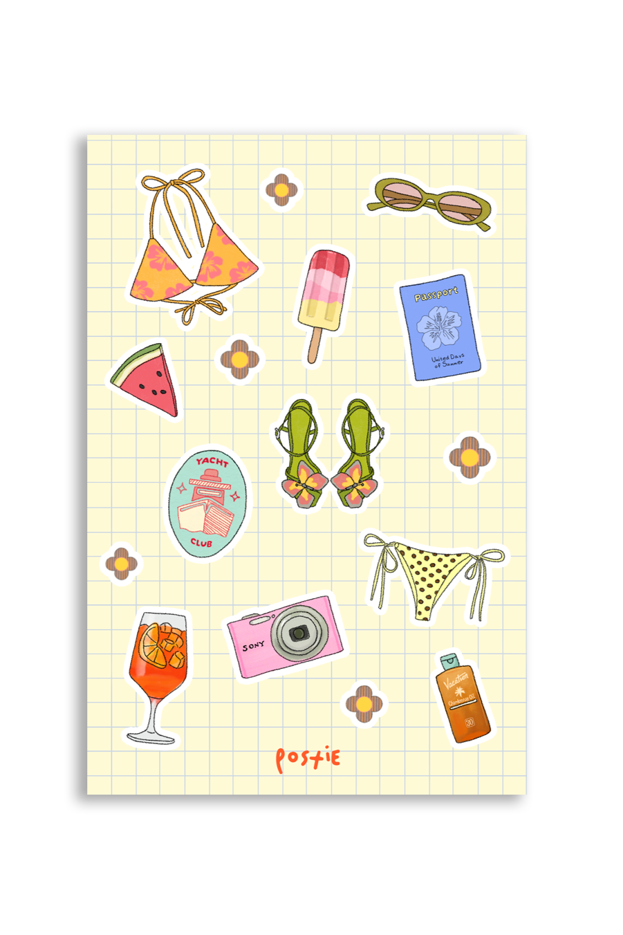 Summer It Girl Sticker Sheet