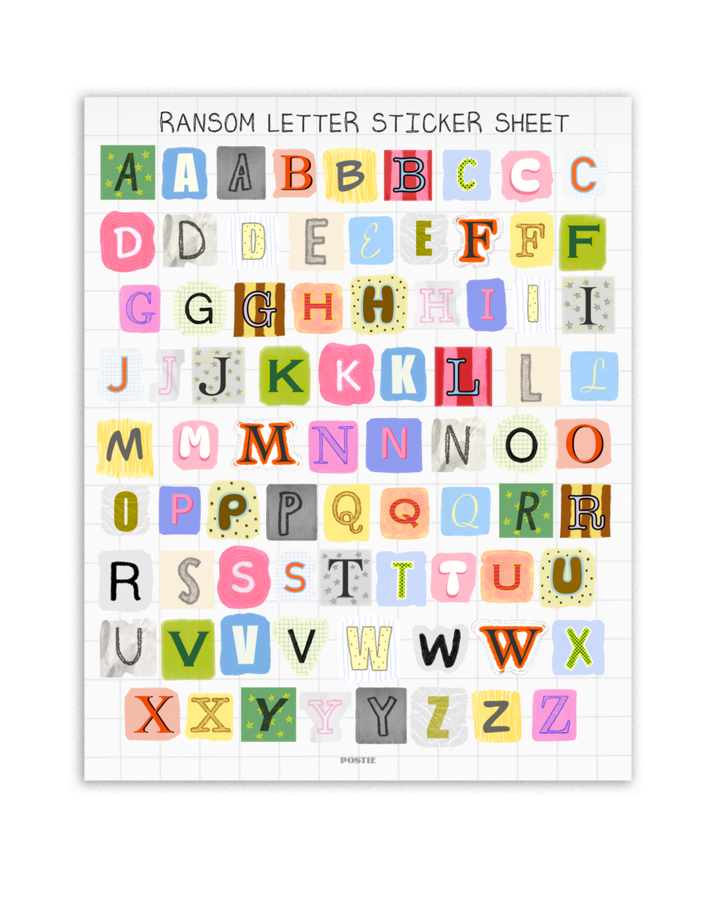 Ransom Letter Sticker Sheet