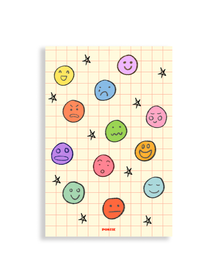 Emotional Smiley Sticker Sheet