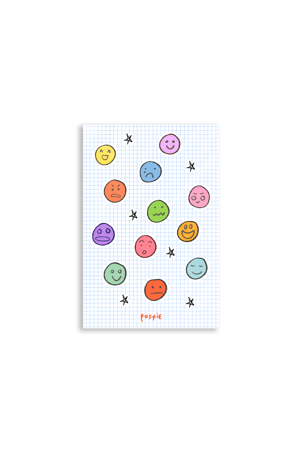 Emotional Smiley Sticker Sheet