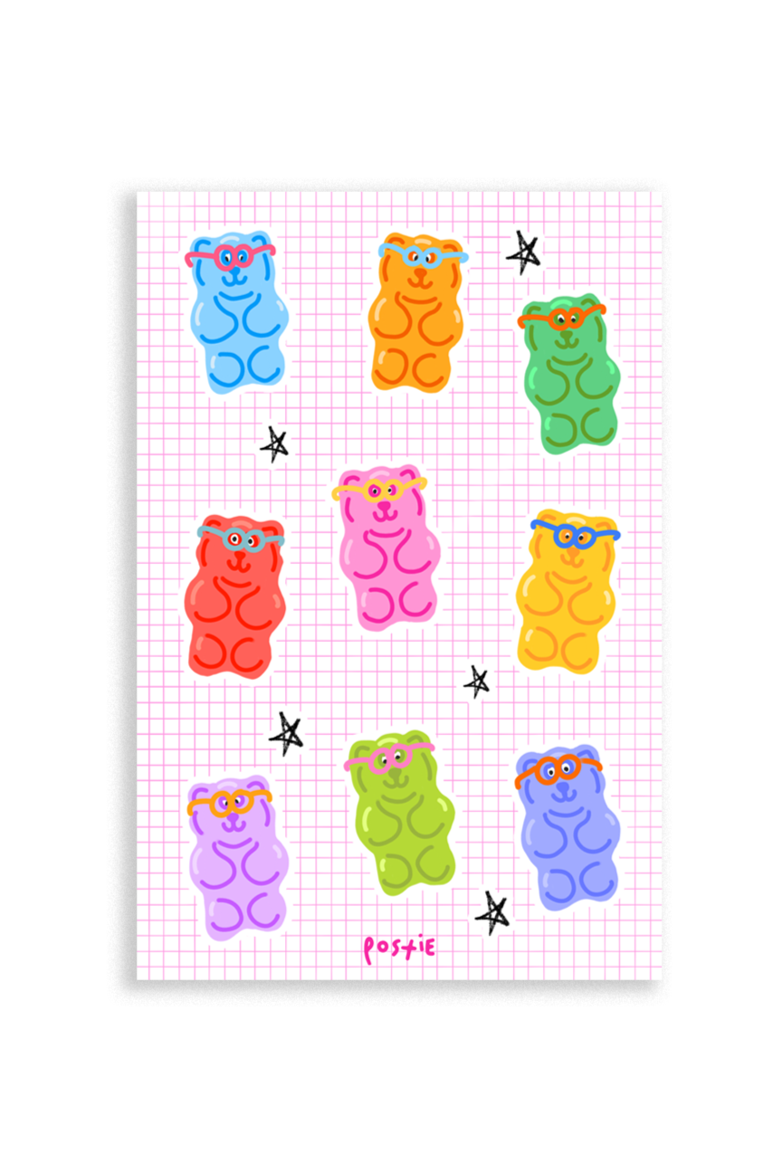 Gummy Bears Sticker Sheet