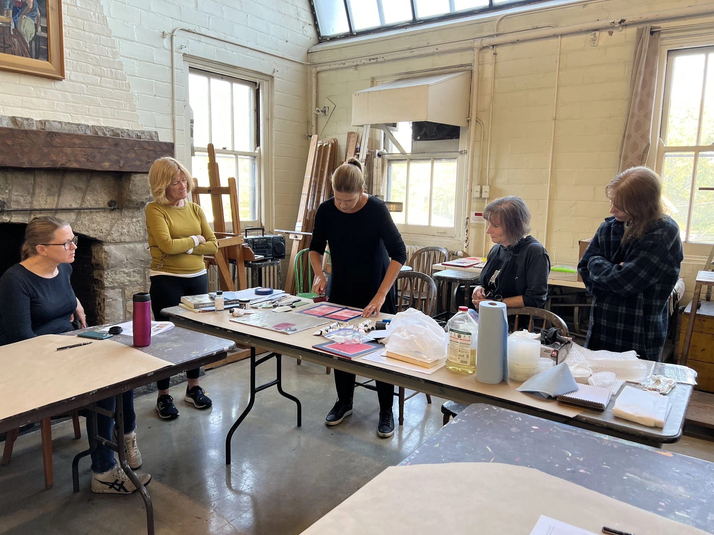 WORKSHOP- Oil Painting with Cold Wax-bring your art to the next level adding layers and texture 