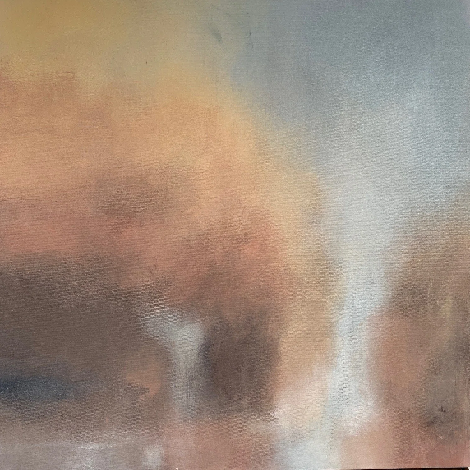 Coming Through 30x30" Acrylic on gallery wrapped canvas