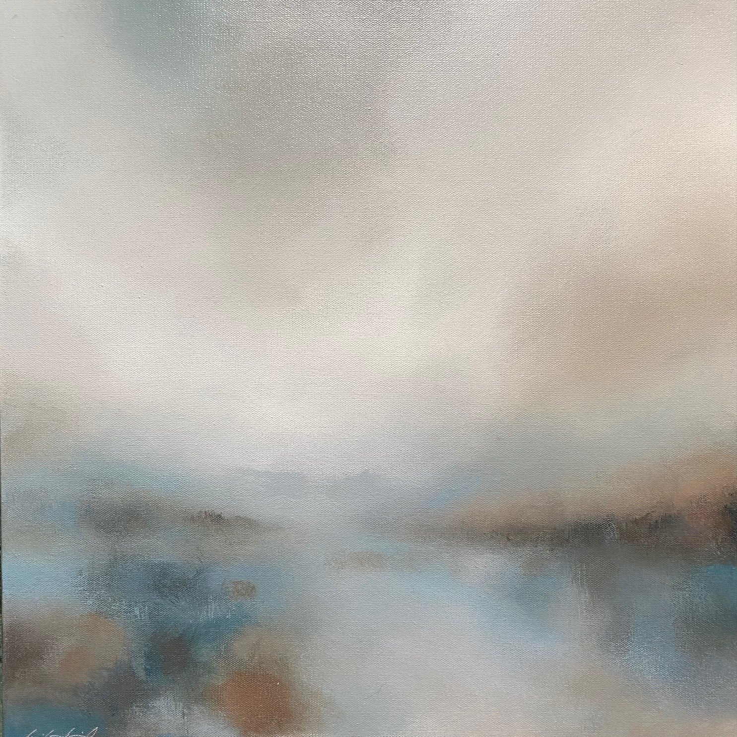 Misty Morning 20x20" Acrylic on Gallery Wrapped Canvas- SOLD
