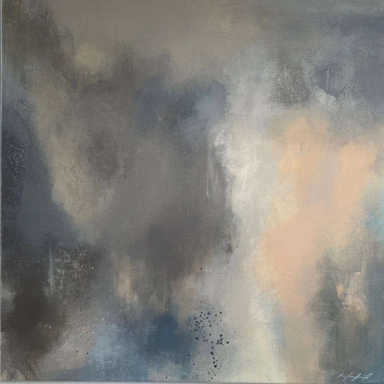 Cocoon 20x20" Acrylic on gallery wrapped canvas