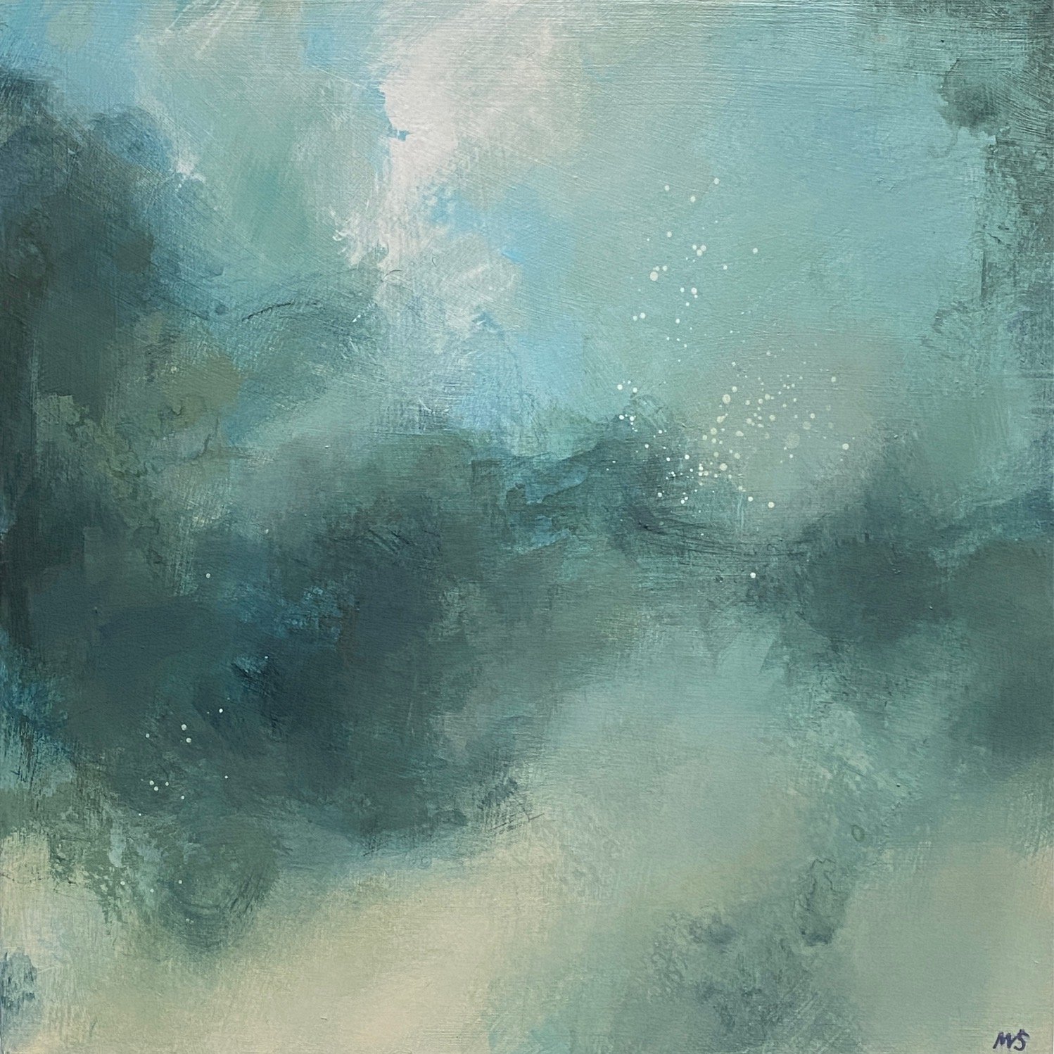 Whirlwinds 12x12" Acrylic on Panel- SOLD