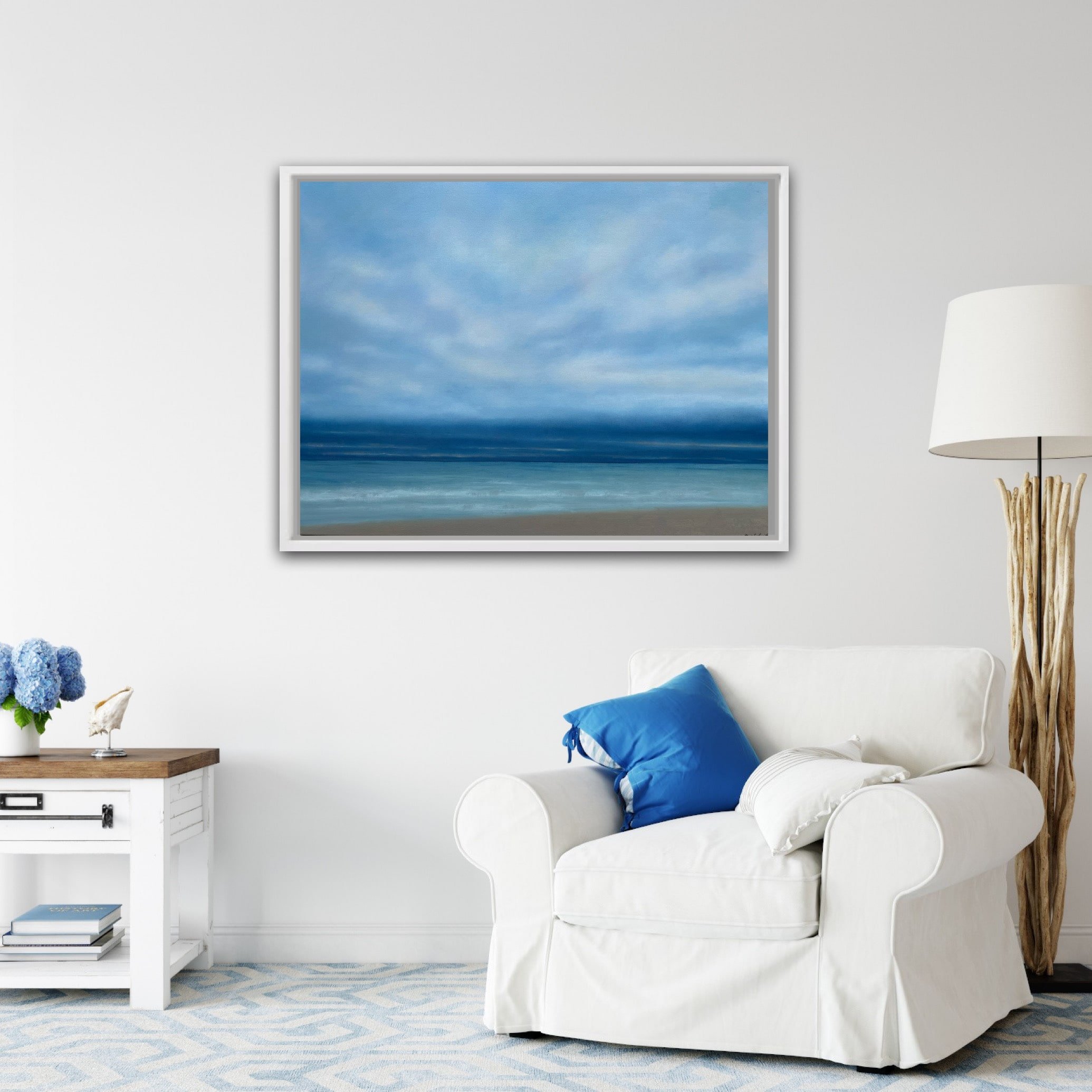 Great Skies 30x40" Oil & Cold Wax on gallery wrapped canvas