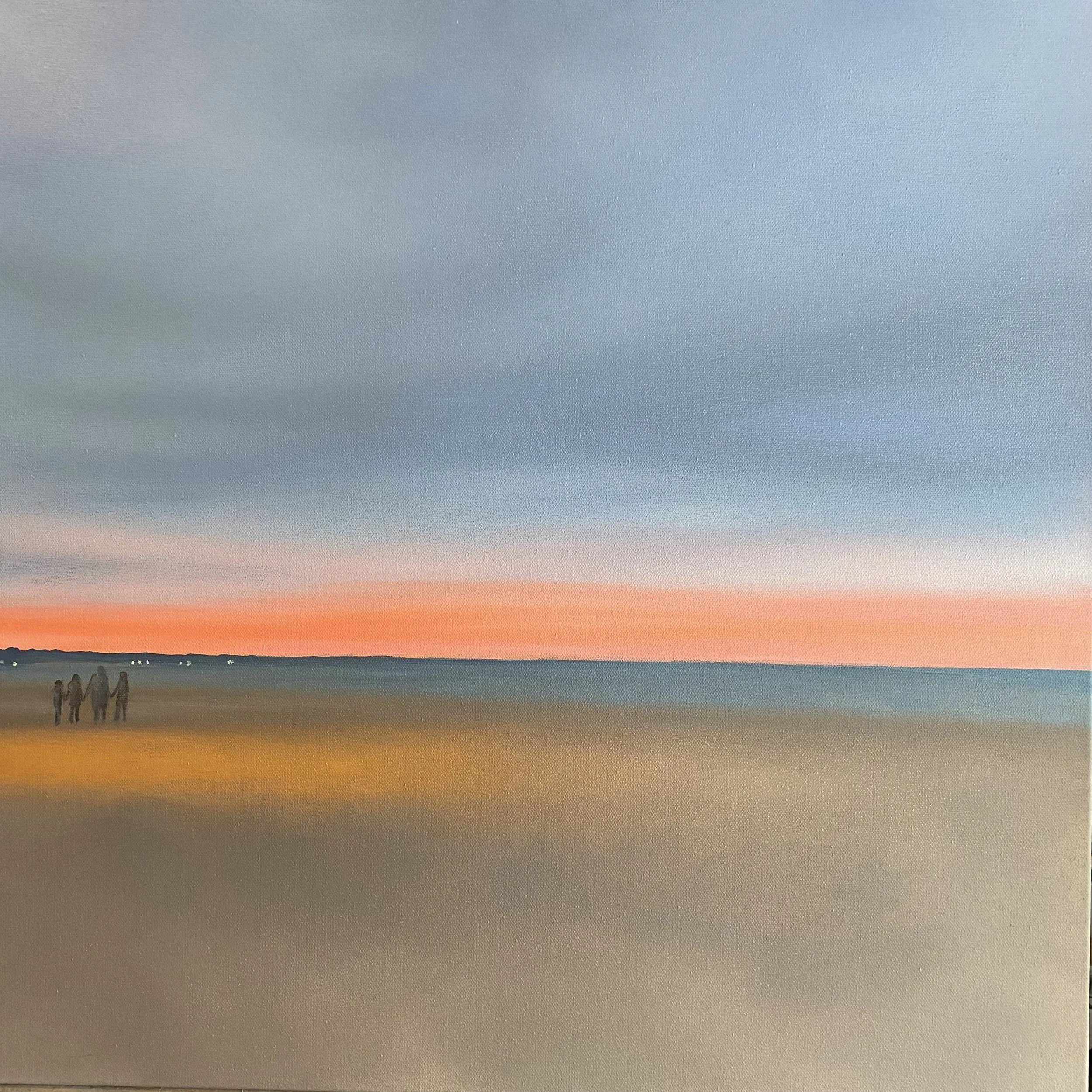 Golden Moments 24x24" Oil & Cold Wax on Gallery Wrapped Canvas