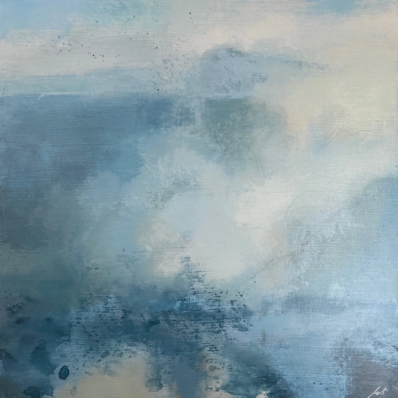 Seeing Through 12x12" Acrylic on panel- SOLD