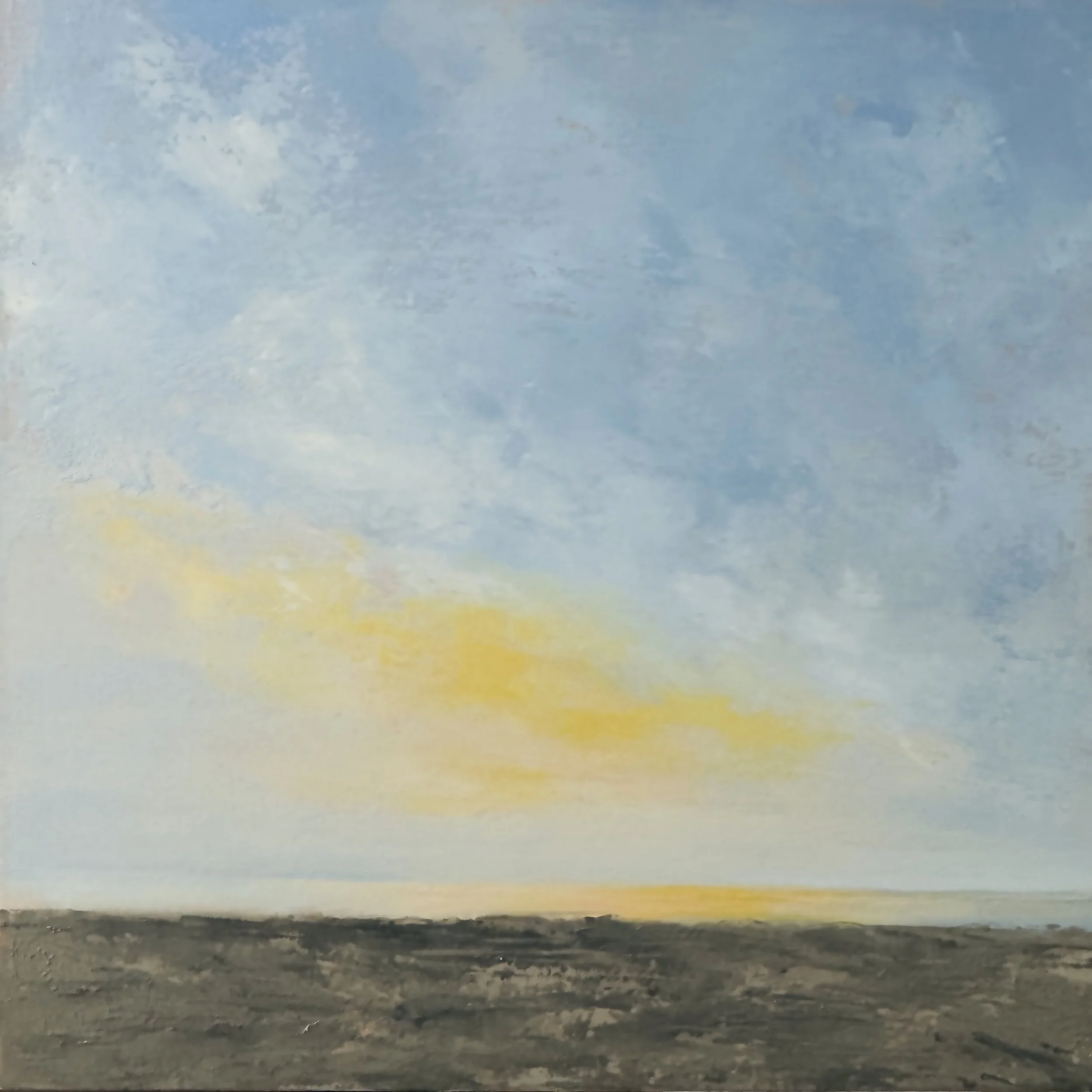 Touch of Glow 8x8" Oil & Cold Wax on Gesso Panel