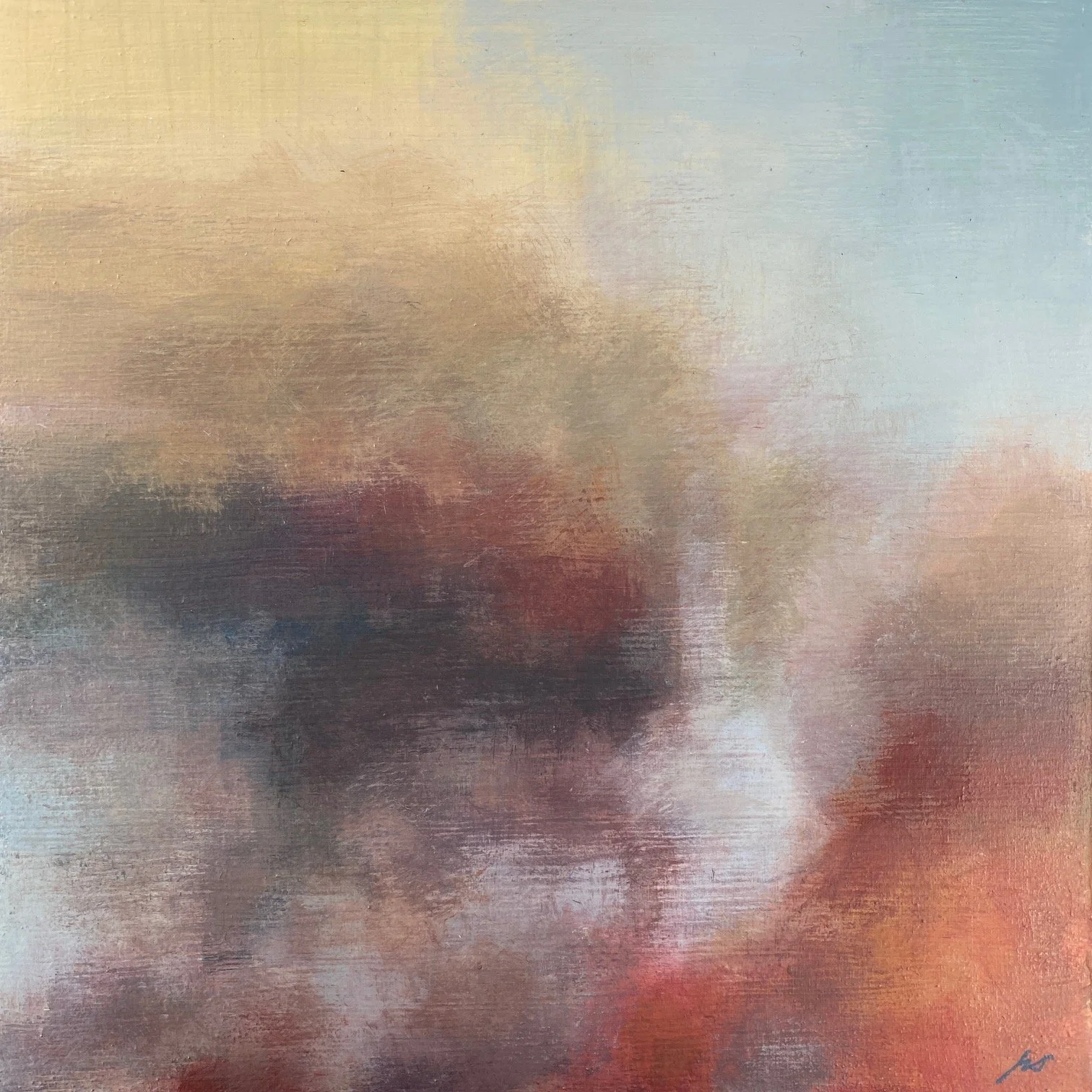 Overcome 12x12" Acrylic on panel