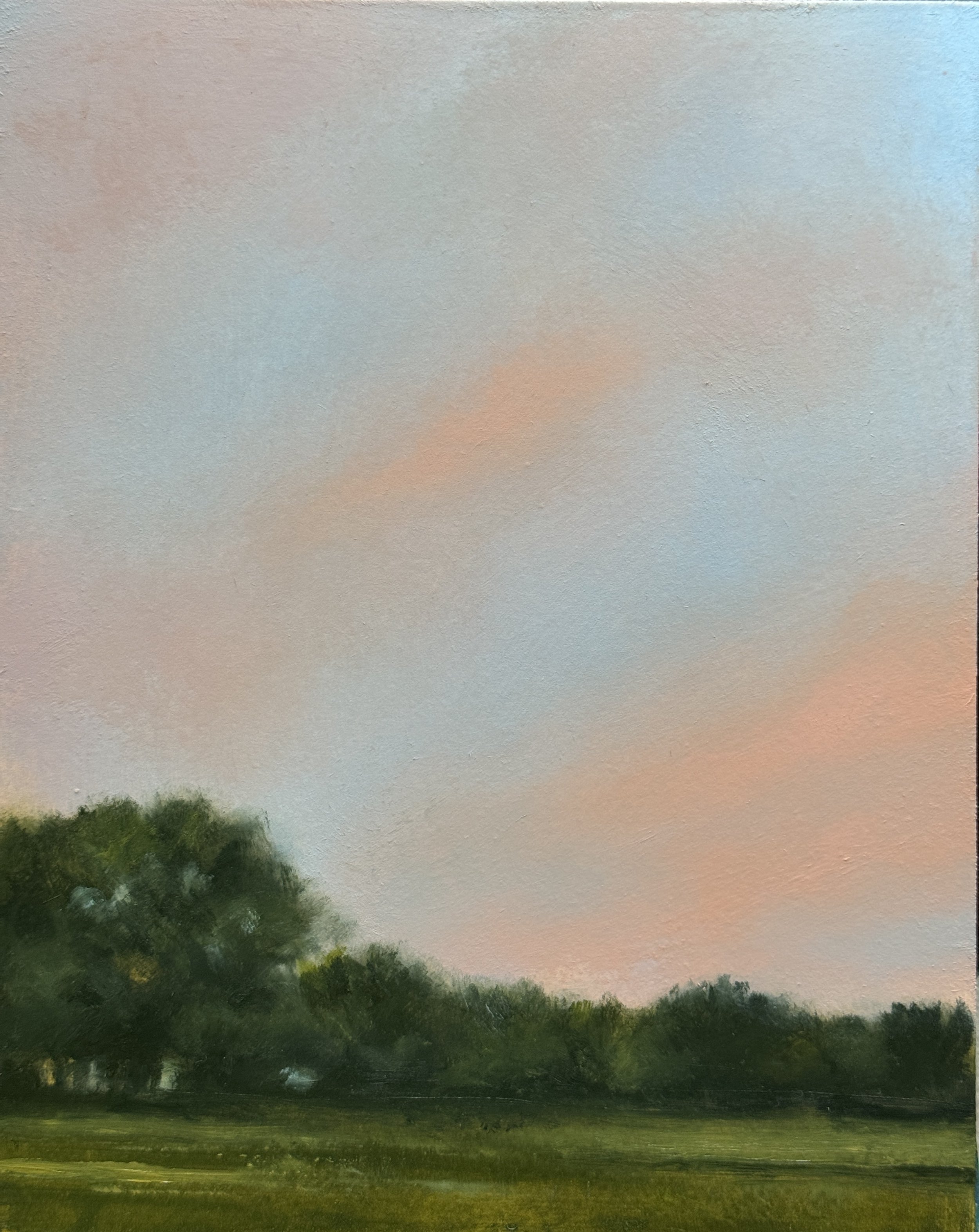 Time To Reset 8x10" Oil & Cold Wax on Gesso Panel- SOLD