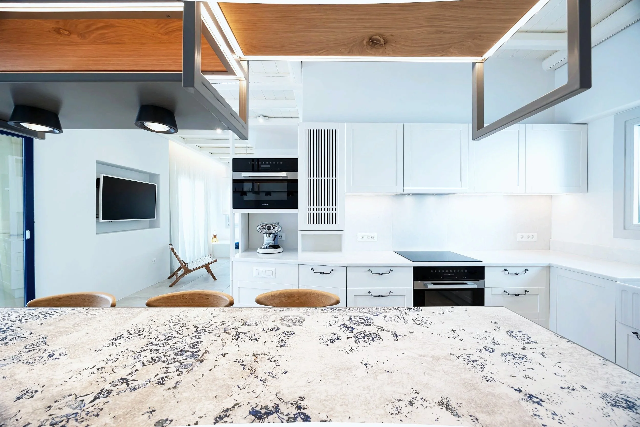 Prokopios Beach House kitchen table