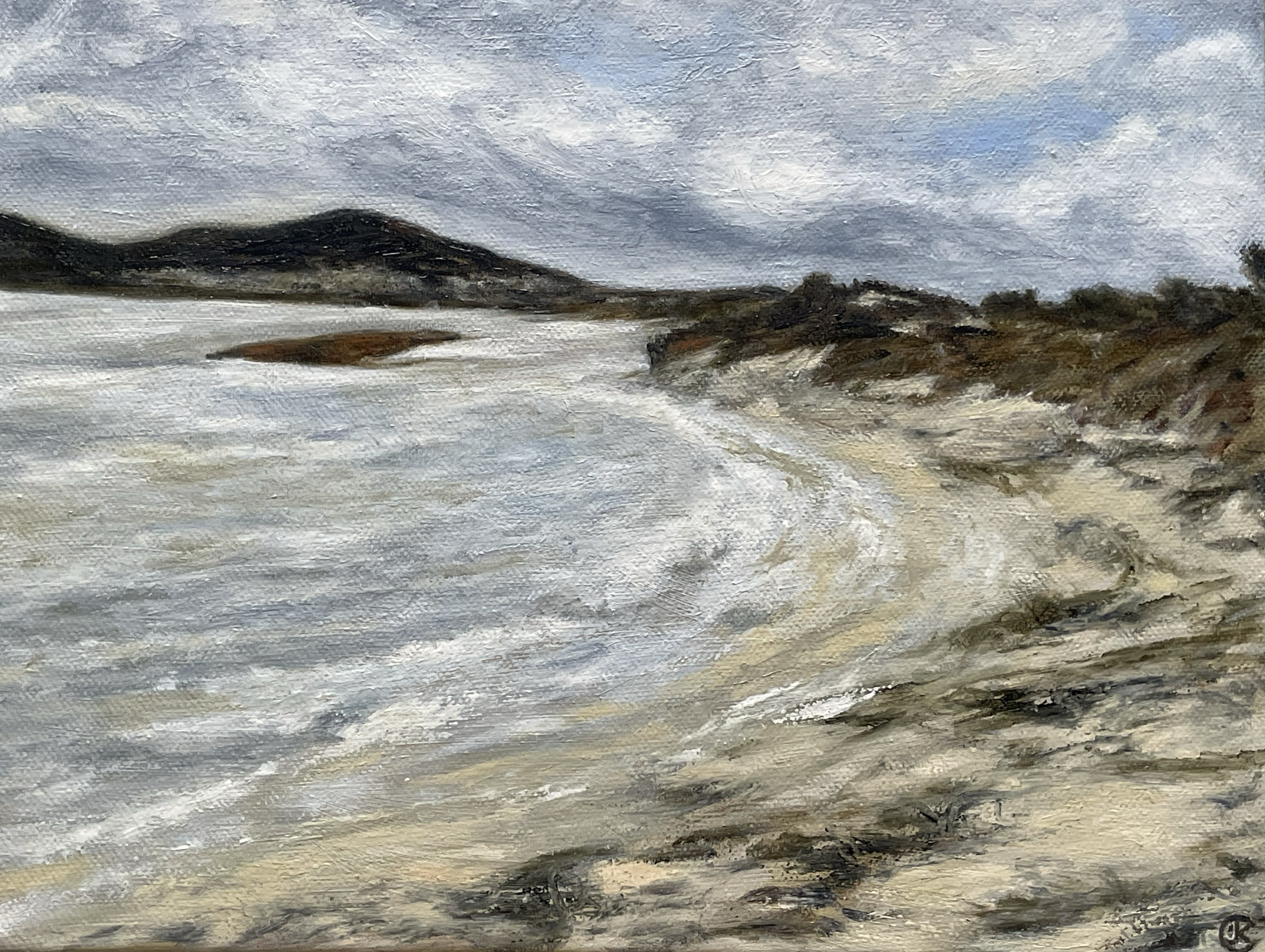 BLUSTERY DAY at EMU BEACH
Oil on Canvas, 30x20cm
SOLD


