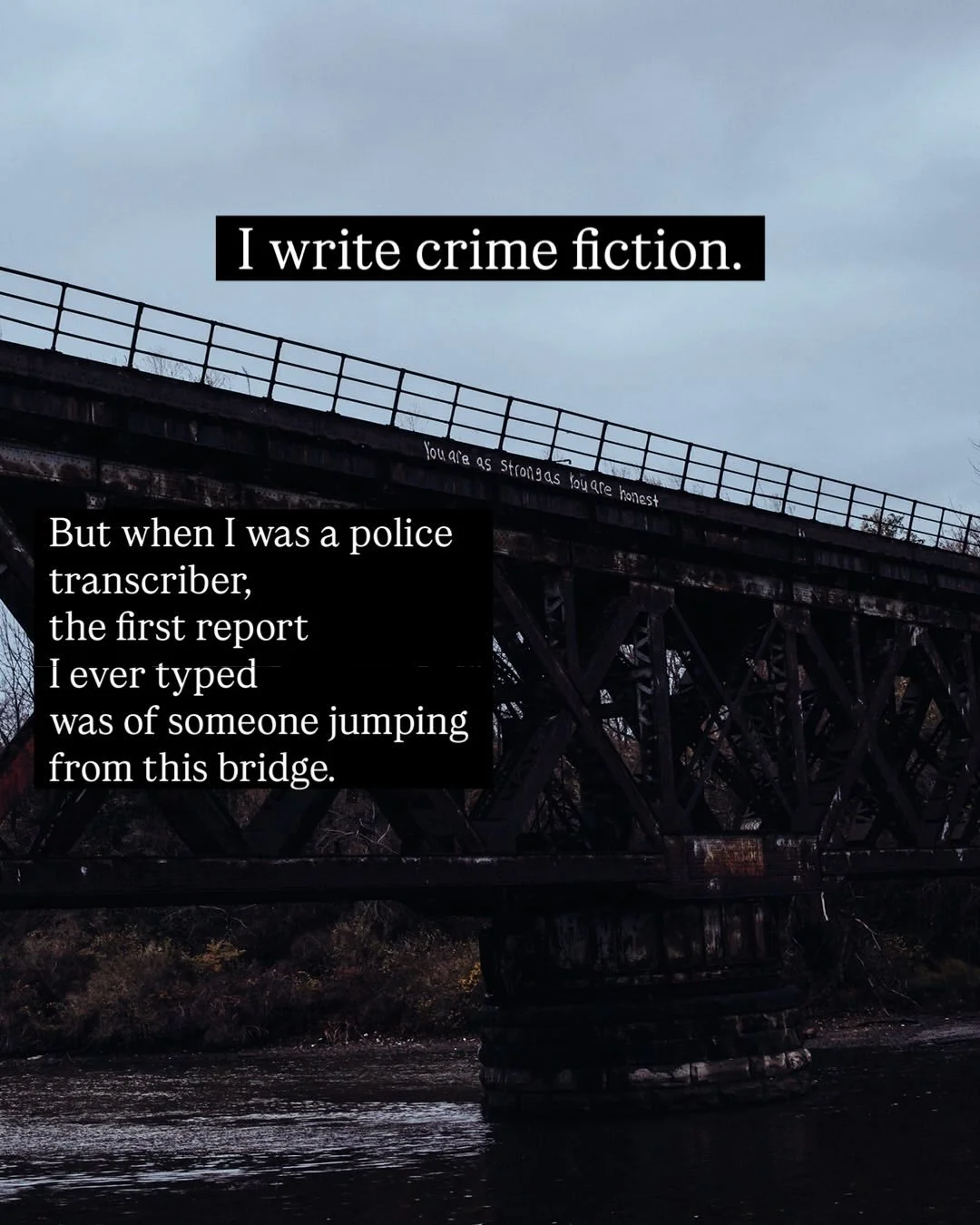 Would you cross this bridge? 

Say hello to one of Black Harbor&rsquo;s most dangerous recurring characters, Forge Bridge. And yes, it&rsquo;s actually real. 

Fun fact: I almost fell off of it once when I was taking pictures. God, wouldn&rsquo;t tha